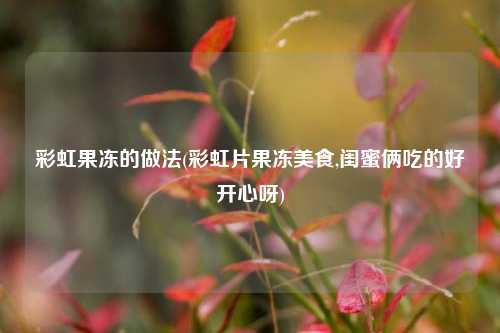 彩虹果冻的做法(彩虹片果冻美食,闺蜜俩吃的好开心呀)